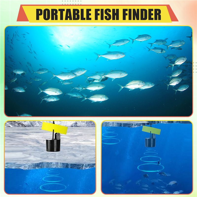Fish Finder Portable - ABKV-Taşınabilir Balık Bulucu Su Derinliği Ölçer