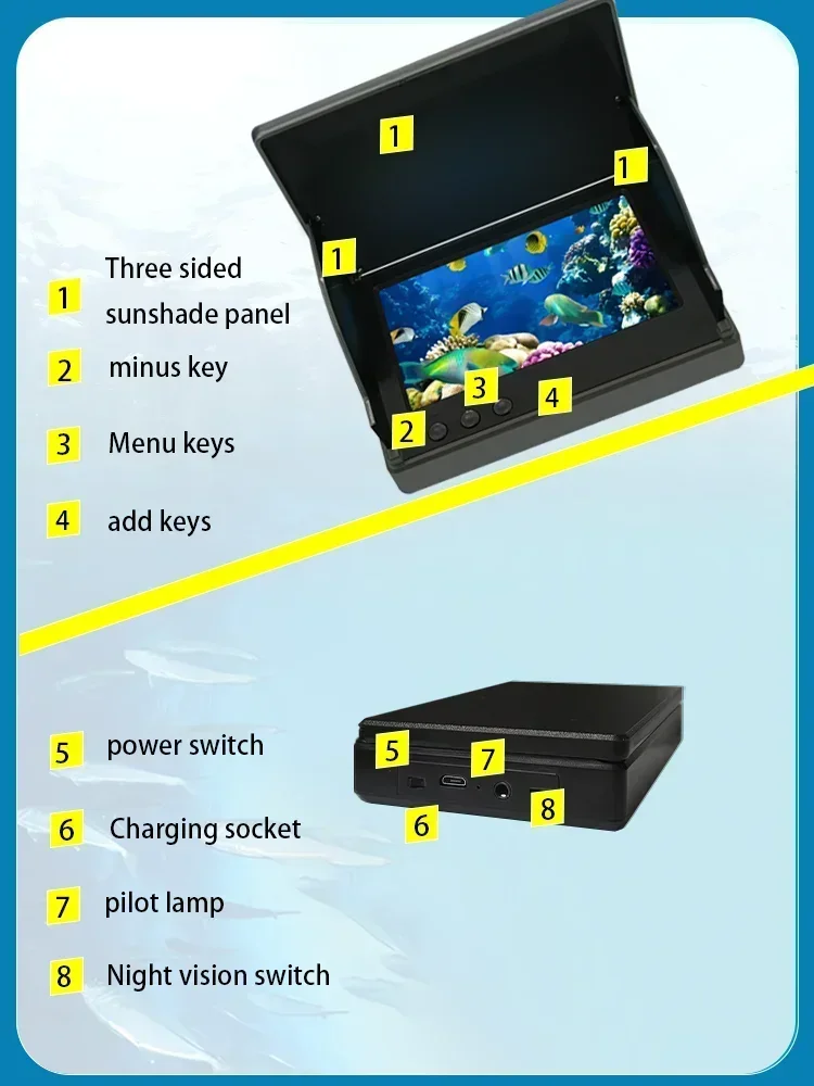 YS43A 4.3 inç Balık Dedektörü  - Fish Finder Battery incelemesi ve fiyatı